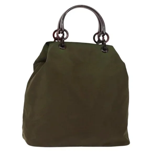 PRADA Tote Bag Nylon Khaki Auth bs30124 - Picture 2 of 16